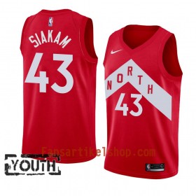 Toronto Raptors Trikot Pascal Siakam 43 2018-19 Nike Rot Swingman - Kinder
